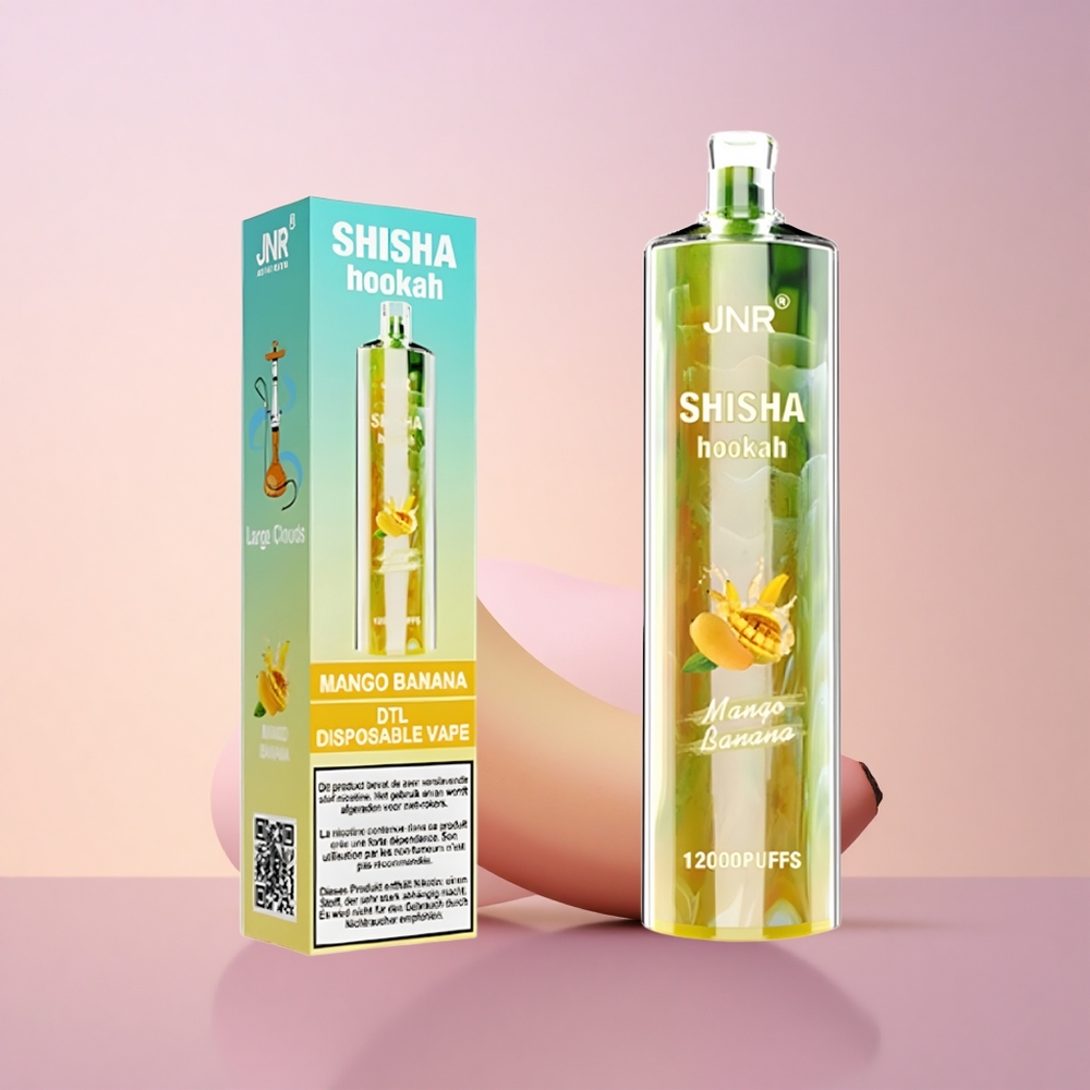 JNR Shisha Hookah 12000 Mango Banaani 750mAh Kiire Laadimine
