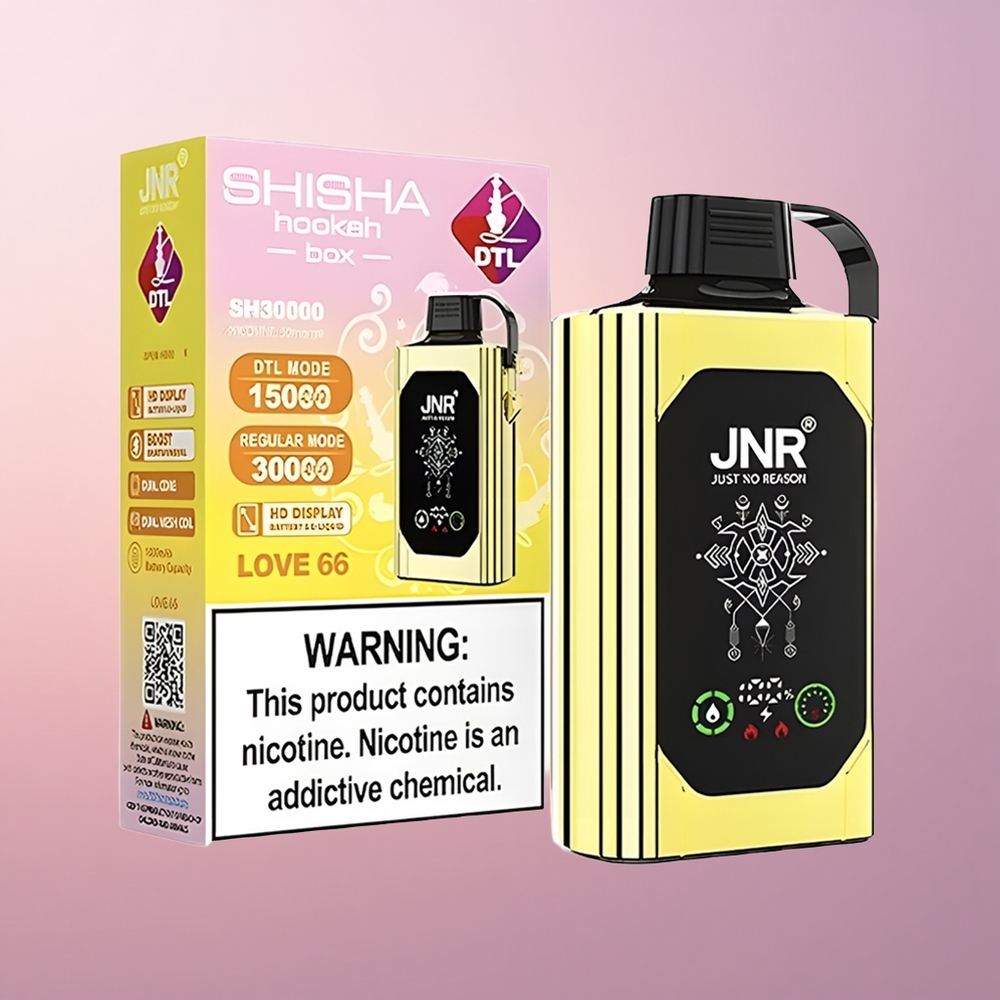 JNR Shisha Hookah Box 20500 Armastus 66 HD Ekraan 1000mAh Kiirladu