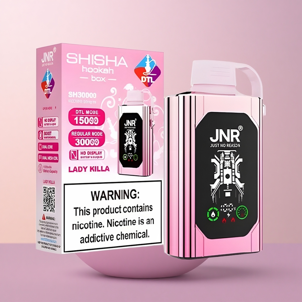 JNR Shisha Hookah Box 20500 Daamitapja HD Ekraan 25ml Topeltvõre
