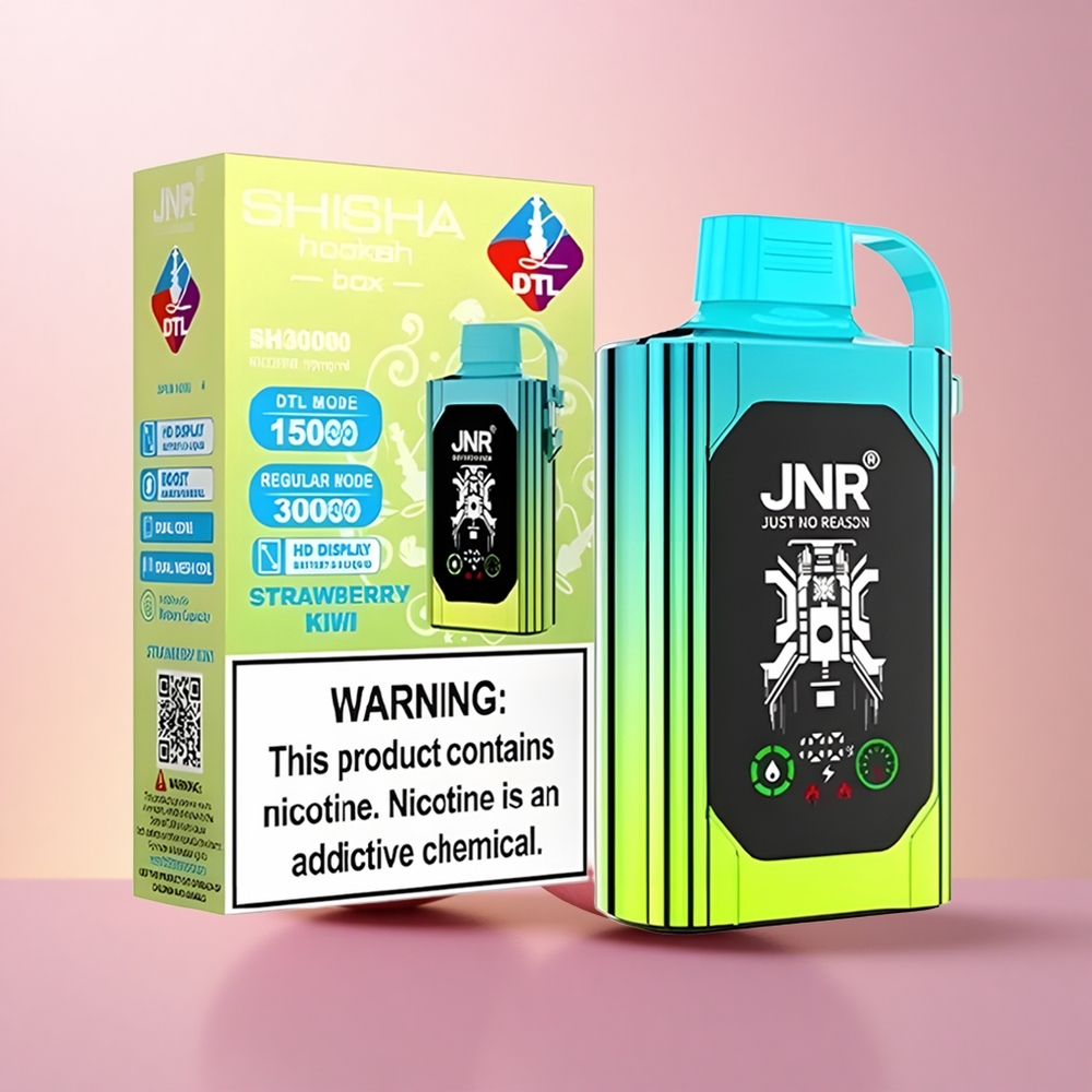 JNR Shisha Hookah Box 20500 Maasika-Kiivi HD Kuva Kahetuumaline Mähis Kiire Laadimine