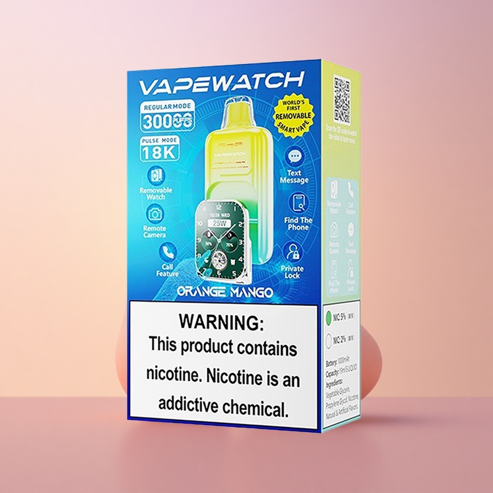 JNR VapeWatch 30000 Apelsin-Mangokahju 1000mAh Kiirlaadimine 19mL
