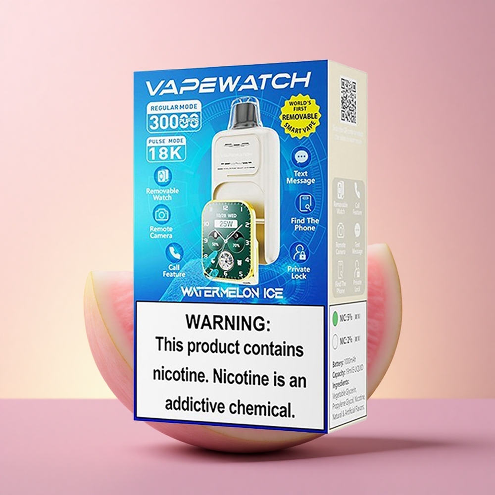 JNR VapeWatch 30000 Arbuusijää 1000mAh Dual Mesh Type-C