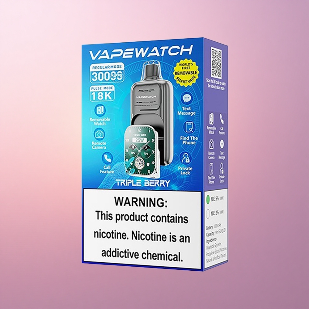 JNR VapeWatch 30000 Kolmik-Marja 1000mAh Tüüp-C Kiirlaadimine