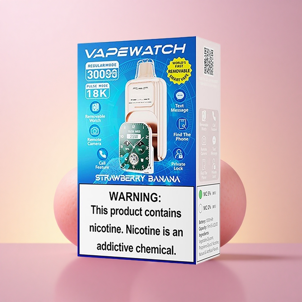 JNR VapeWatch 30000 Maasika-Banaani 1000mAh Kiirlaadimine