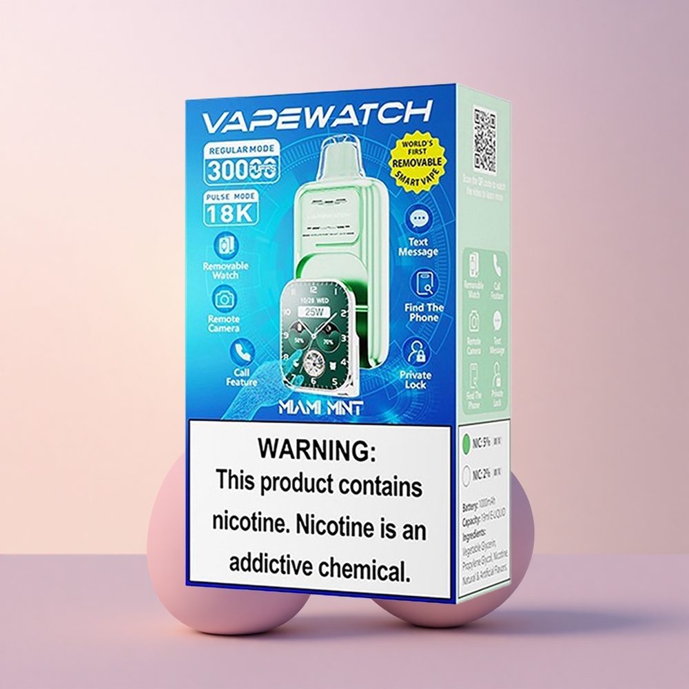 JNR VapeWatch 30000 Tallinna Mint DualMesh 19mL 5 Type-C