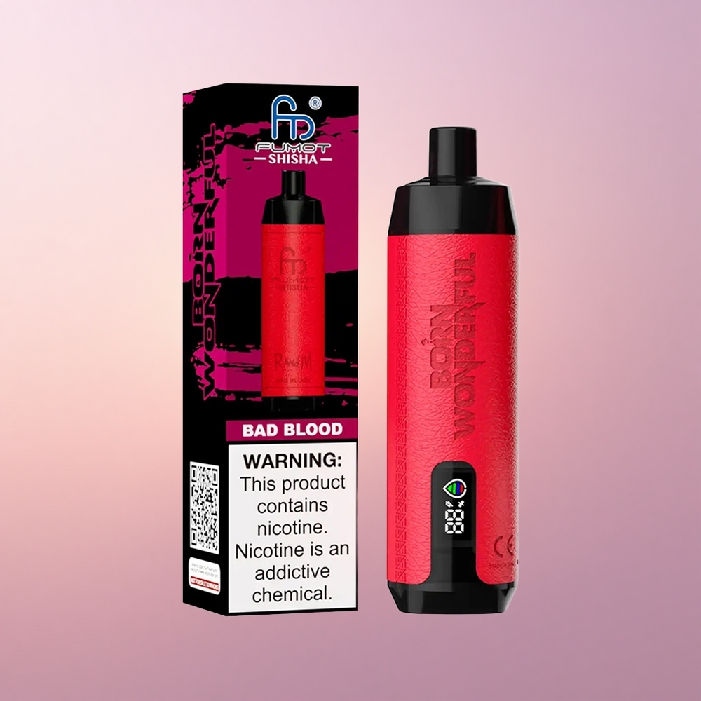 RandM Fumot Shisha 10000 Puffs Halv Veri LED-Tüüp-C 06ohm