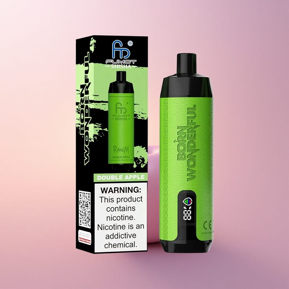 RandM Fumot Shisha 10000 Puffs Kahekordne Õun 18ml 850mAh 06ohm