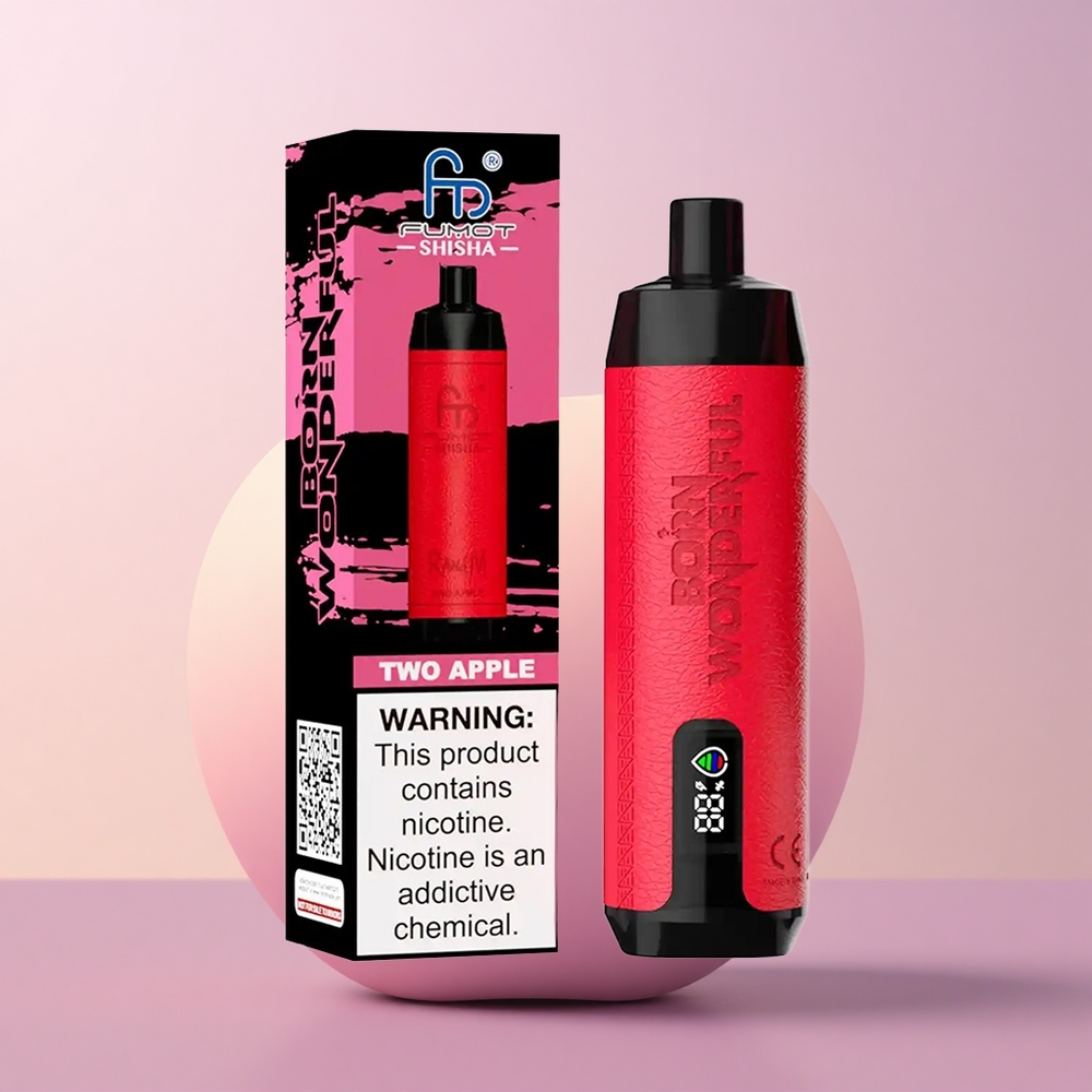 RandM Fumot Shisha 10000 Puffs Kaks Õuna LED 18ml 850mAh