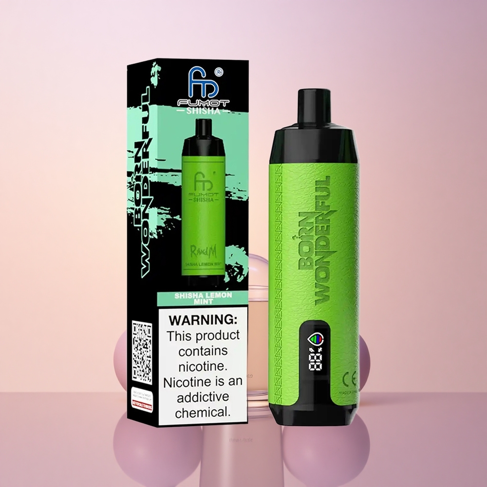 RandM Fumot Shisha 10000 Puffs Lemonimündi Shisha 18ml 850mAh 06ohm