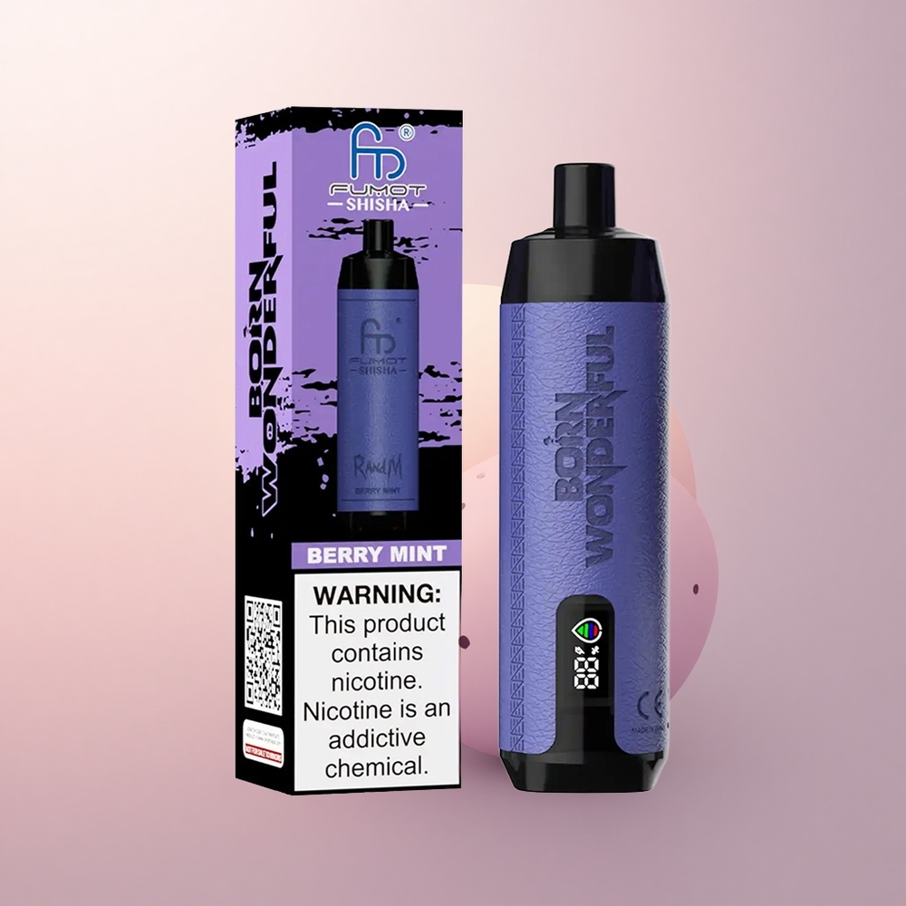RandM Fumot Shisha 10000 Puffs MarjaMünt 18ml 850mAh 06ohm