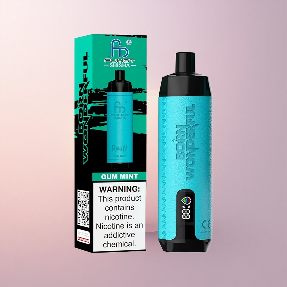RandM Fumot Shisha 10000 Puffs NaudiMint Tüüp-C 06ohm 18ml