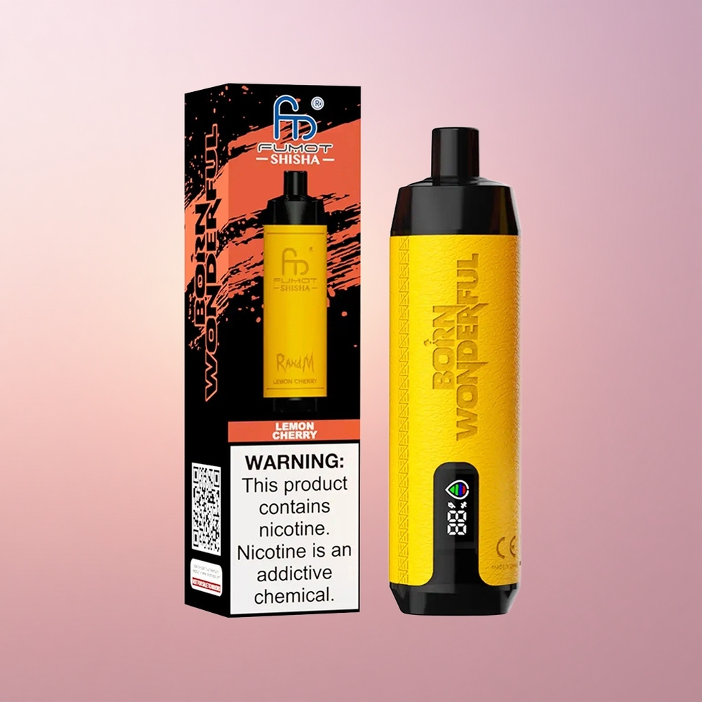 RandM Fumot Shisha 10000 Puffs Sidrun-Kirsimesi 18ml 06ohm Tüüp-C