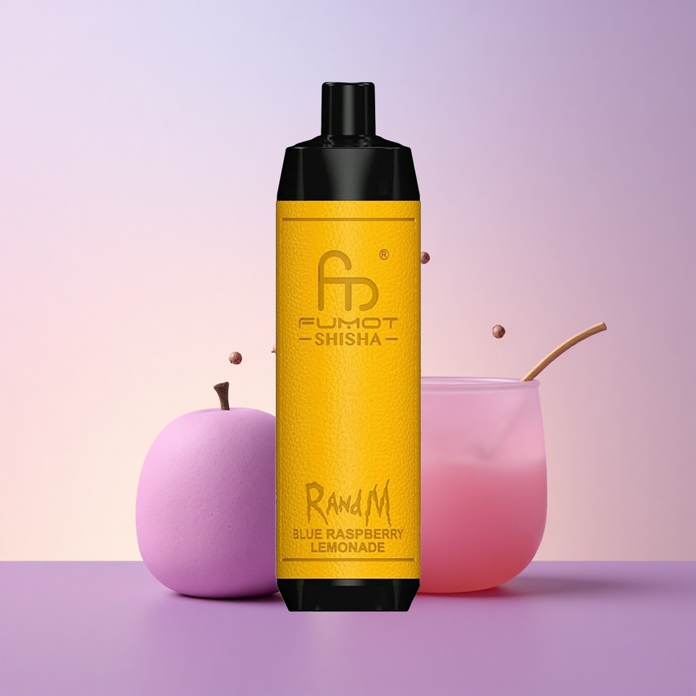 RandM Fumot Shisha 10000 Puffs Sinine Vaarika-Limonadipudel 18ml 06ohm Tüüp-C