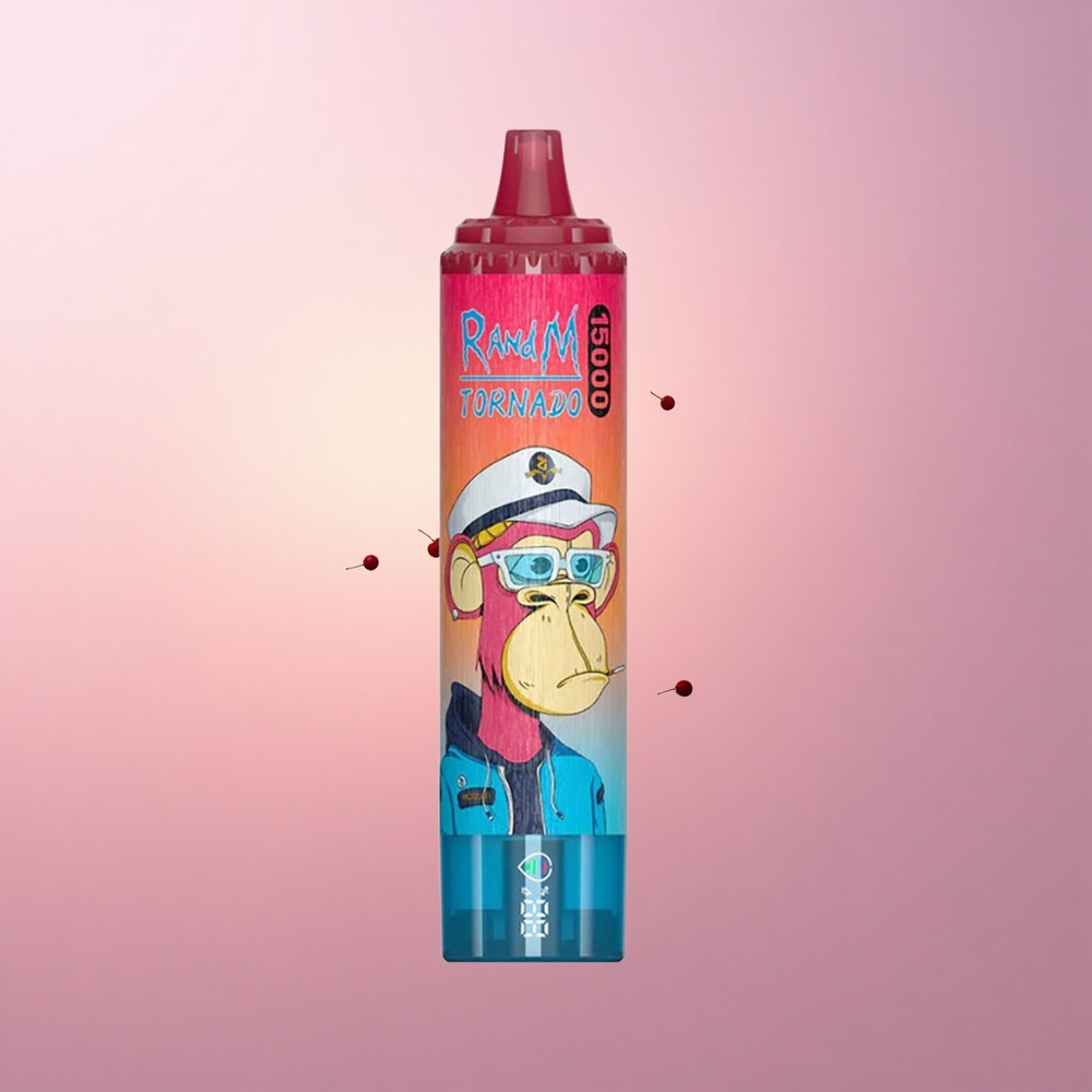 RandM Fumot Tornado 15000 Puffs Kirss Tuulepuhur 25ml Mesh