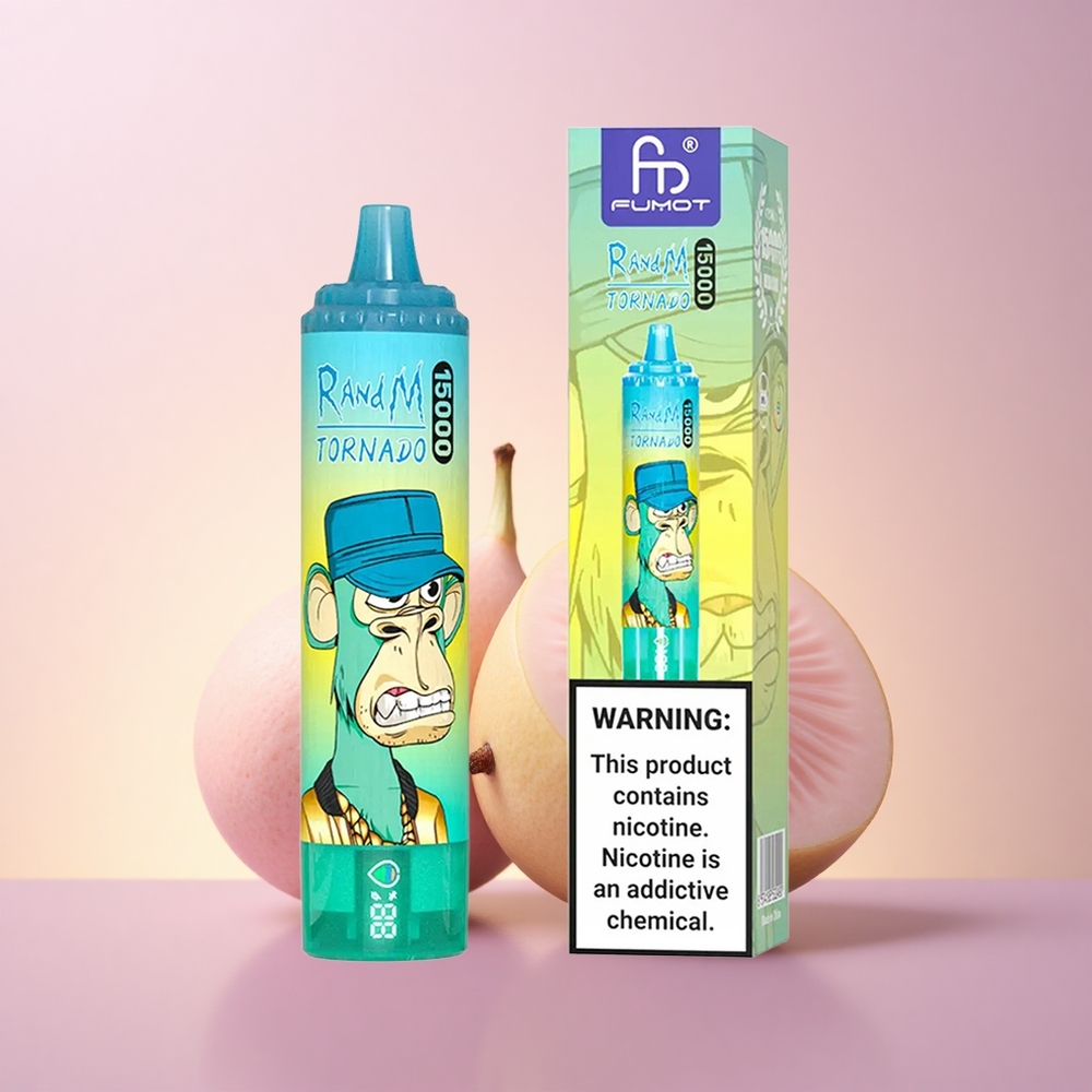 RandM Fumot Tornado 15000 Puffs Kivi-Marjapassiooniguava 25ml 850mAh Tüüp-C