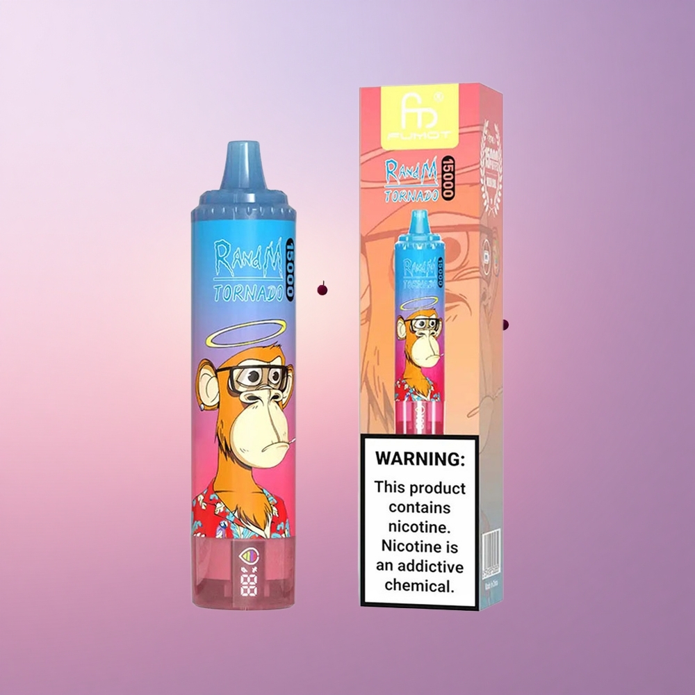 RandM Fumot Tornado 15000 Puffs Sinised Vaarikad Kirss 25ml Mesh