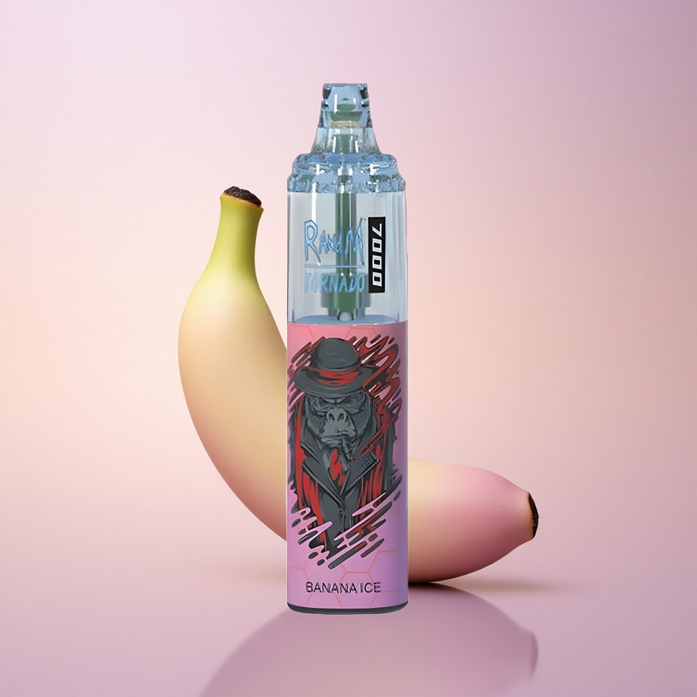 RandM Fumot Tornado 7000 Puffs Banaanijää Mesh 14ML Tüüp-C