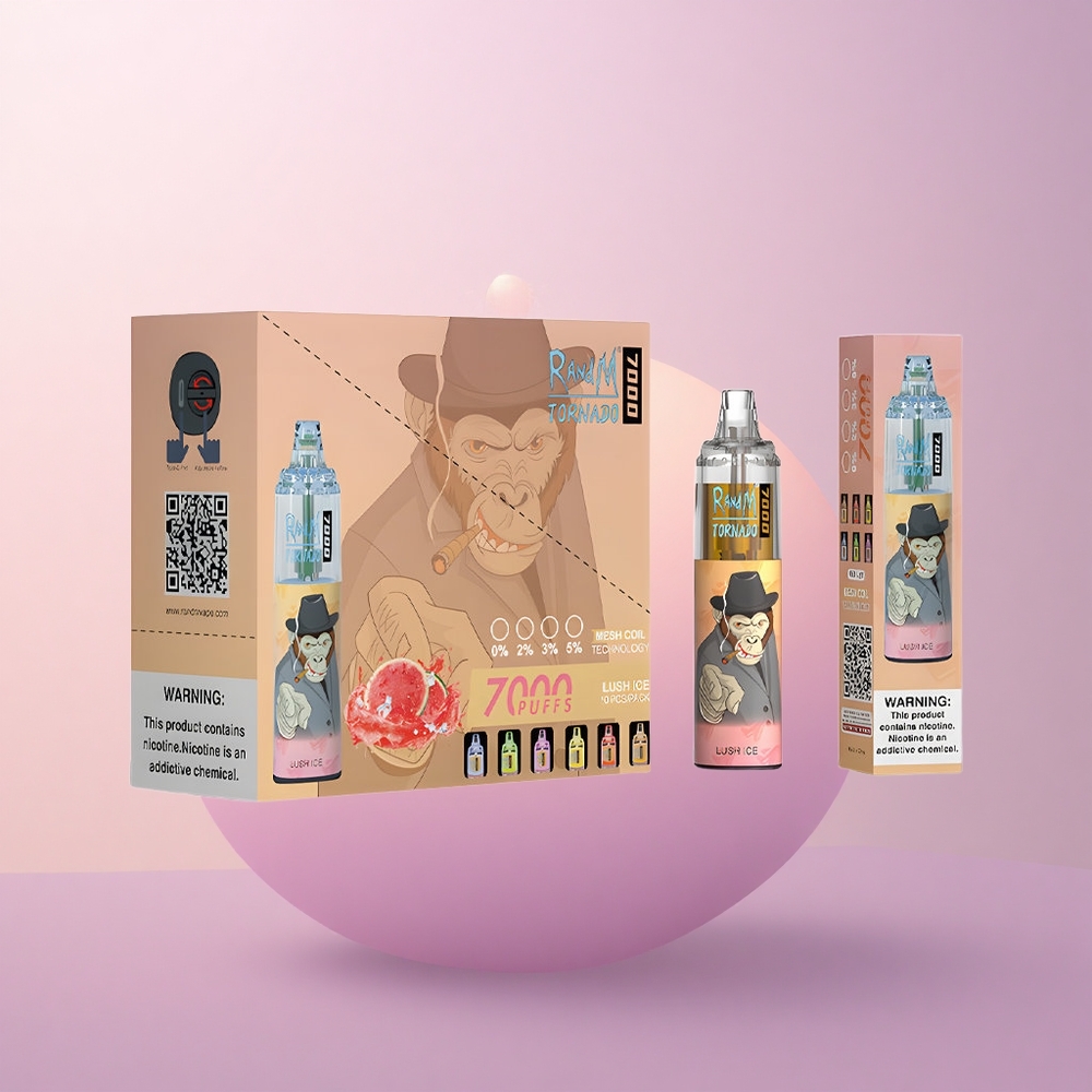 RandM Fumot Tornado 7000 Puffs Jäine Mesi 14ML Meshmähis