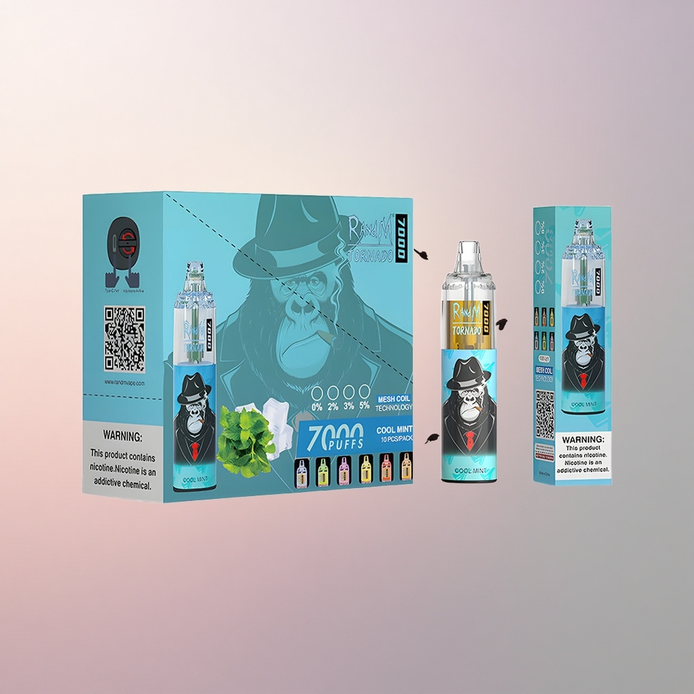 RandM Fumot Tornado 7000 Puffs Lahe Münt Mesh 14ml Tüüp-C