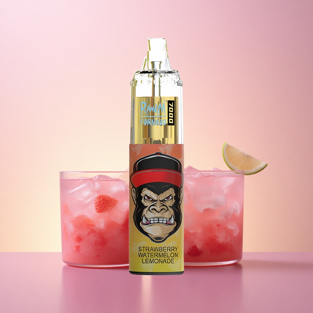 RandM Fumot Tornado 7000 Puffs Maasika-Arbuusi-Limonääd 14ML Meshsüdamikuga