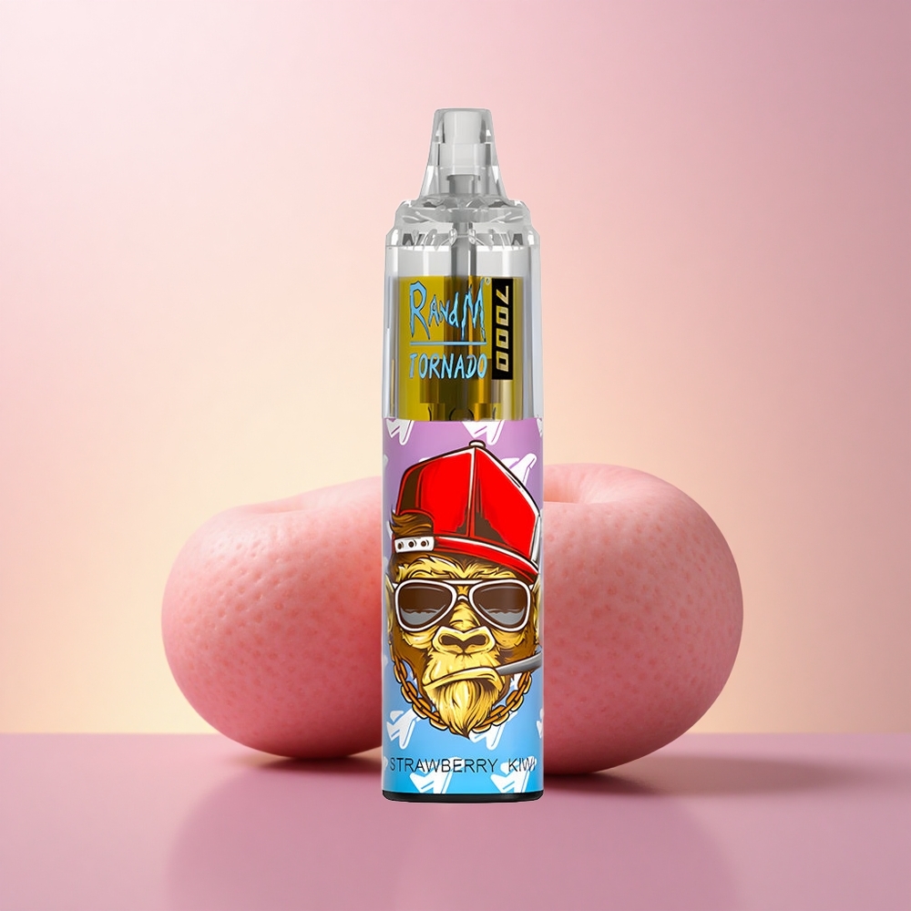 RandM Fumot Tornado 7000 Puffs Maasika-Kiivi Mesh Coil Type-C
