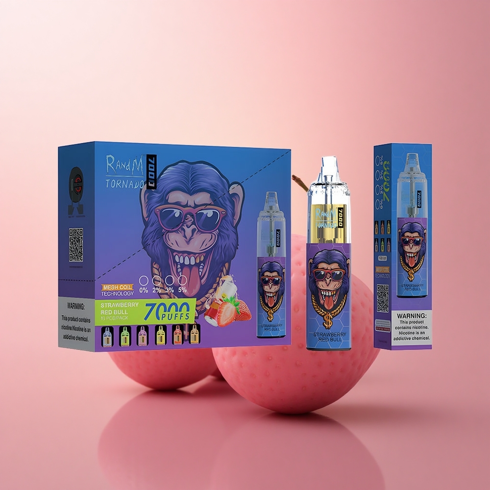 RandM Fumot Tornado 7000 Puffs Maasika RGB Tuulik 7000
