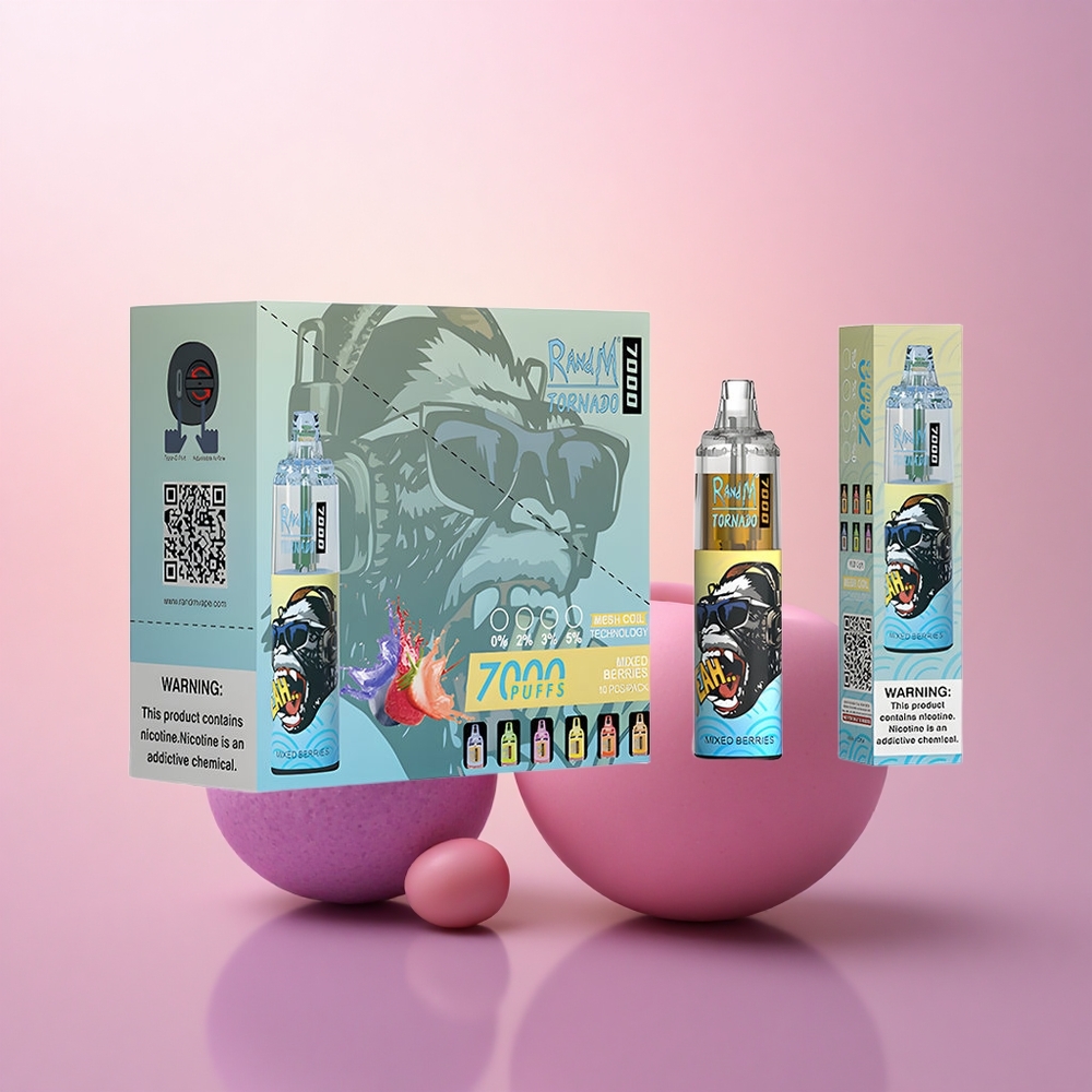 RandM Fumot Tornado 7000 Puffs Segamari 14ML 850MAH Südamikuga Tüüp-C