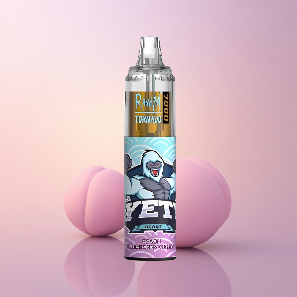 RandM Fumot Tornado 7000 Puffs Virsik-Mustikas Kommid 14ML Mesh-Tüüp C
