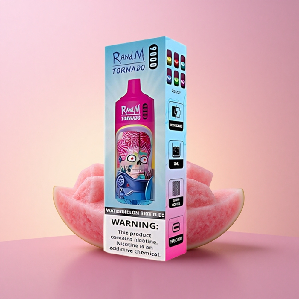 RandM Fumot Tornado 9000 Puffs Arbussiskittlid 850 mAh 18 mL Võrgusüdamikuga