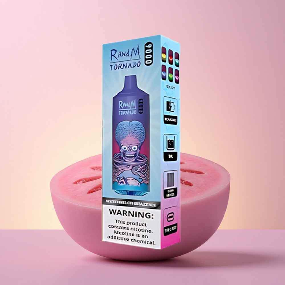 RandM Fumot Tornado 9000 Puffs Arbuus Brazz Jää 850 mAh Laetav 18 mL Võrkpool