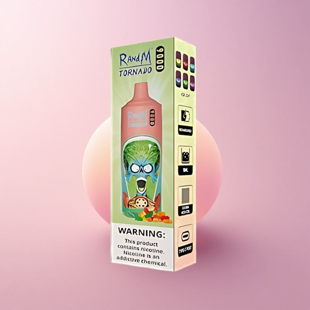 RandM Fumot Tornado 9000 Puffs Kommikaru 850 mAh 18 mL Võrkkest