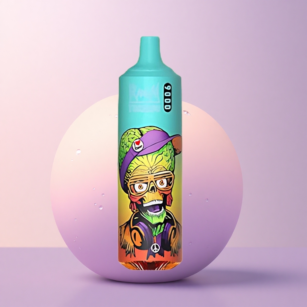 RandM Fumot Tornado 9000 Puffs Sinivõrkus Jää 9000 Suutmist Mesh Koiuga RGB Ekraaniga