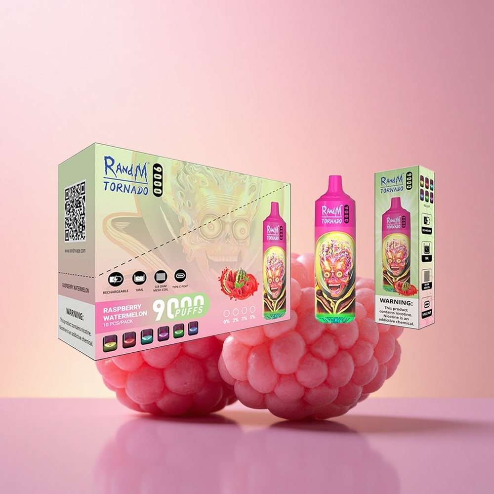 RandM Fumot Tornado 9000 Puffs Võrkmähis RGB-Vesimelon