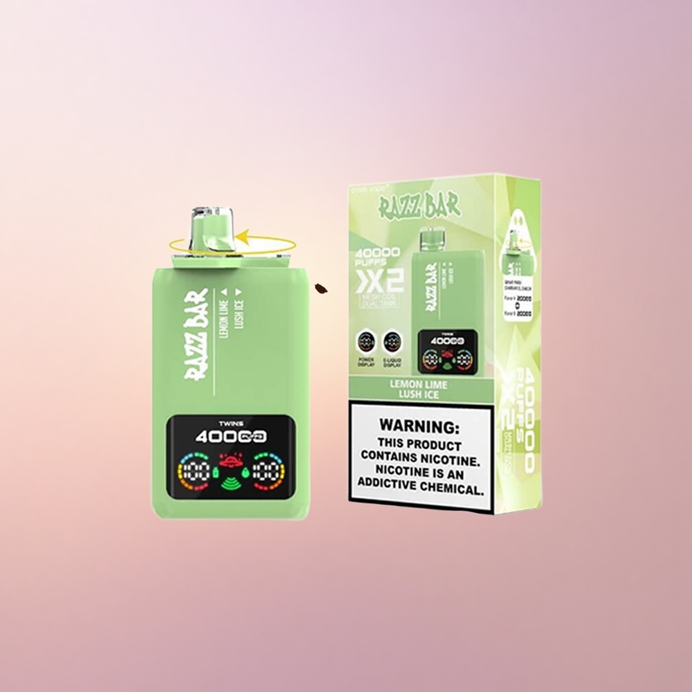 Razz Bar 40000 Puffs Limonilaima Lush Jää - 2 Mesh Pool 650 Mah