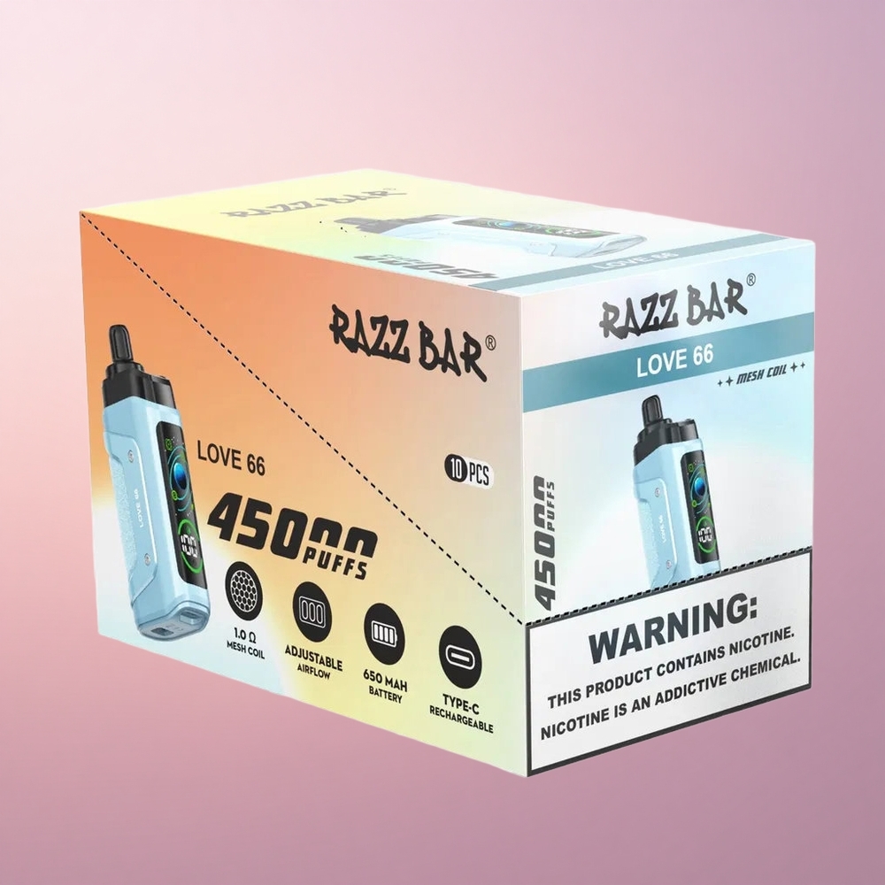 Razz Bar 45000 Puffs Armastus 66 10 Ohm Võrk Mähis