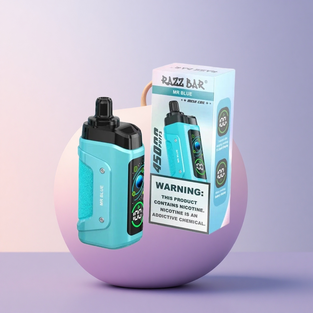 Razz Bar 45000 Puffs Häll Sinine 45000 Puhangut 10 Ohm Võrkpoolik