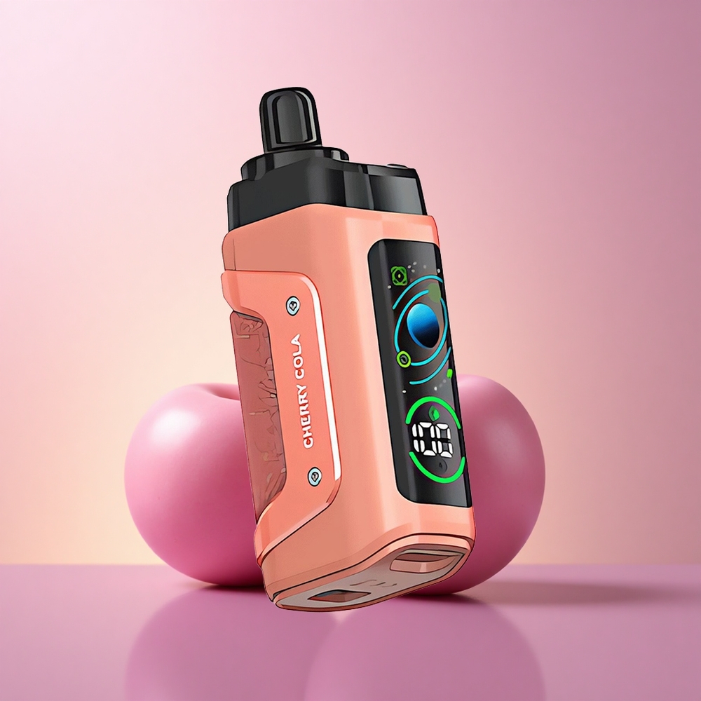 Razz Bar 45000 Puffs Kirsi-Koola 10 Ohm Võrkkeermega Hägustav Vape