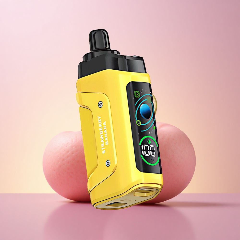 Razz Bar 45000 Puffs Maasika-Banaani 10 Ohm Võrkpoolik Tüüp-C Laadimine