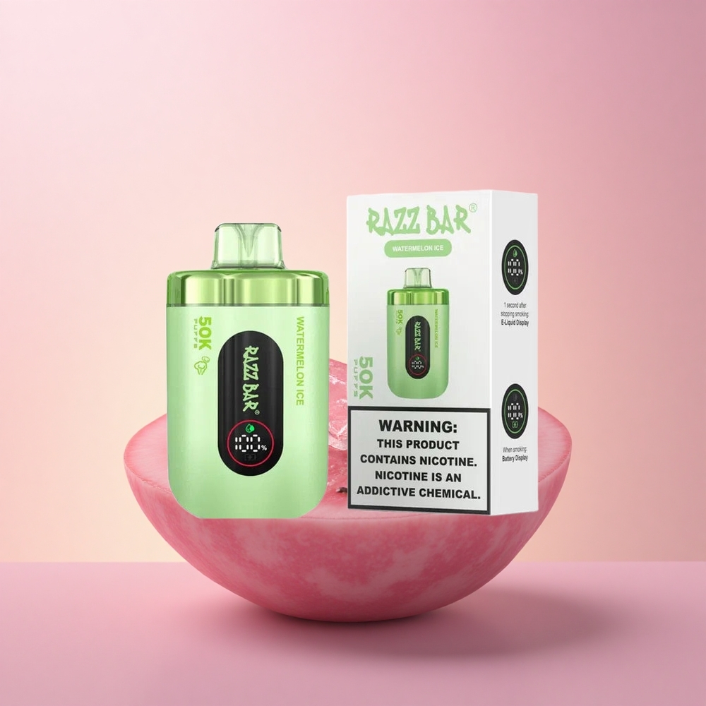Razz Bar 50K Puffs ArbuusiJää 10 Ohm Tüüp-C