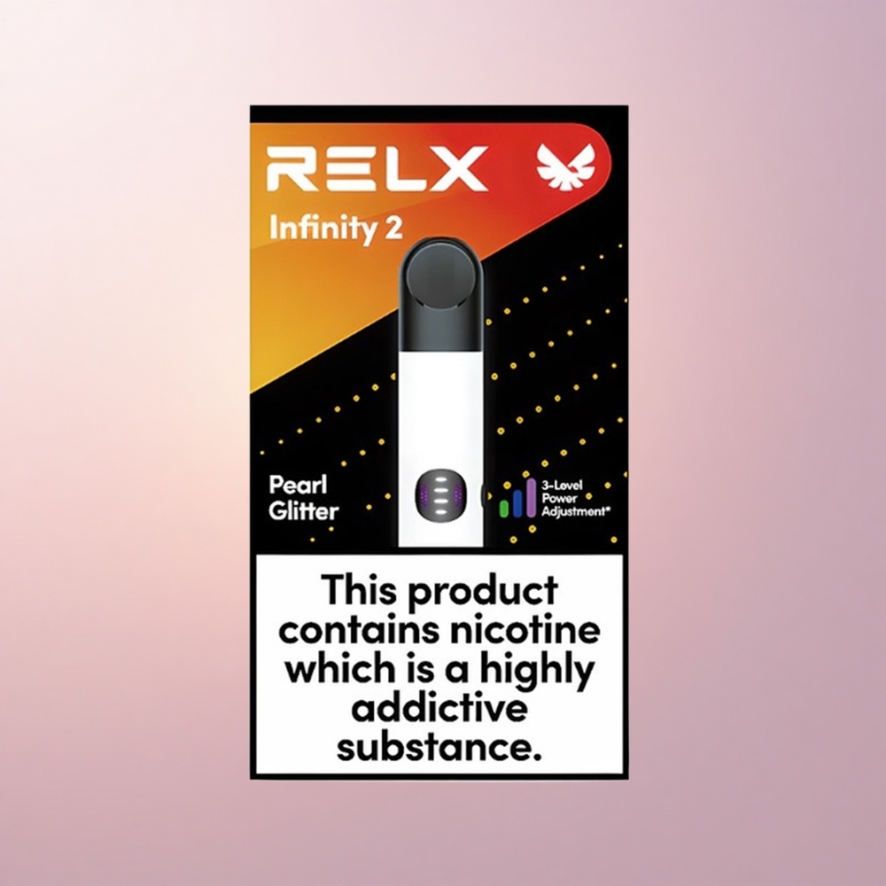 Relx Infinity 2 Vape Device Helmes Pulber Metalliik Puks 440mAh