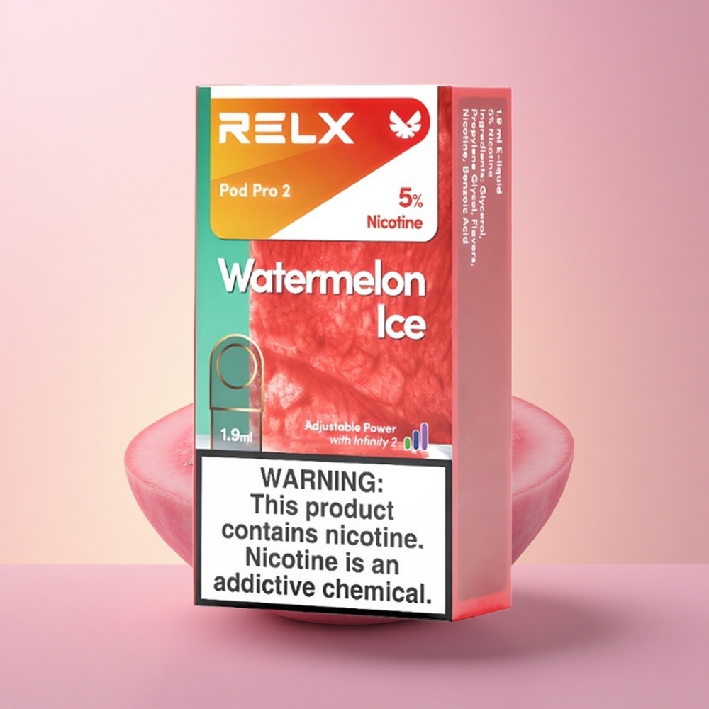 Relx Pod Pro 2 Vape Device Arbuusijää 50mg/ml 19ml 2-pakendis Smooth Mode