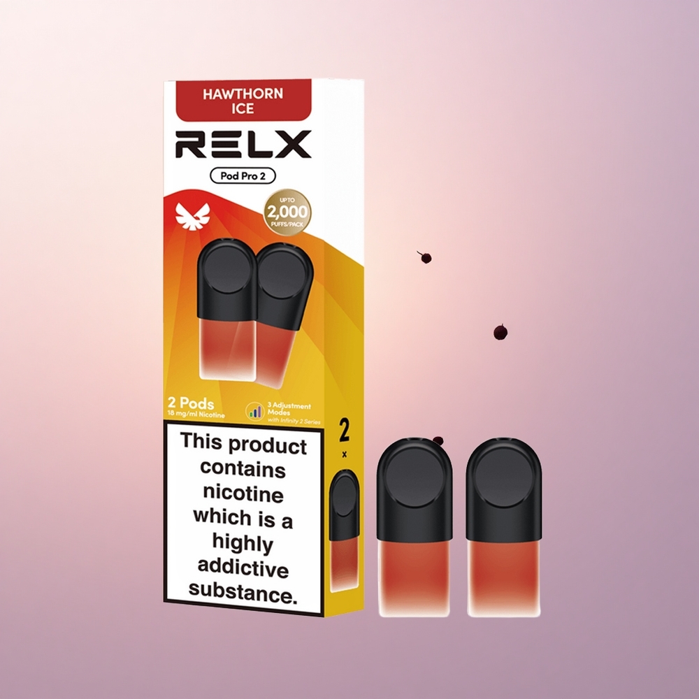Relx Pod Pro 2 Vape Device Astelpaju Jää 18mg/ml 19ml 3-paki 3-pingerežiimiga