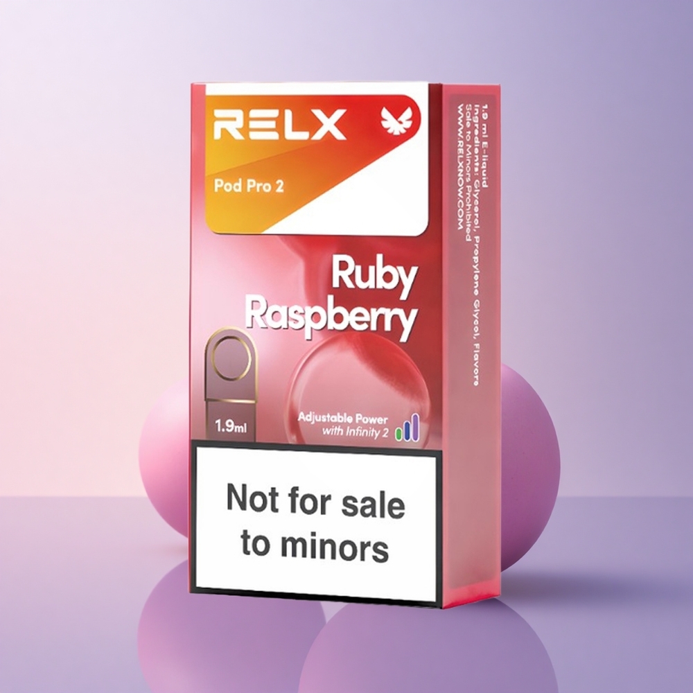 Relx Pod Pro 2 Vape Device Sinine Vaarikas 0mg/ml 19ml 3 pinge reguleerimist