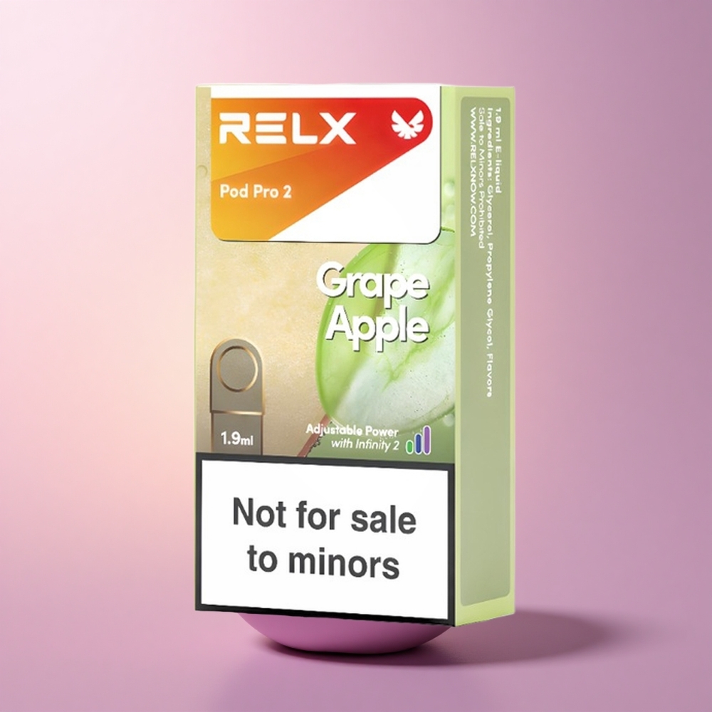 Relx Pod Pro 2 Vape Device Viinamarja Õun 0mg/ml 19ml 3 režiimi