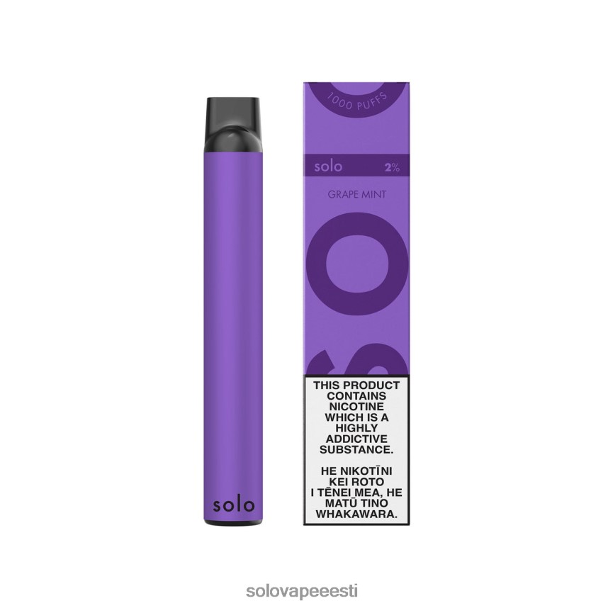 Solo Vape Eesti - Solo ühekordne vape viinamarja piparmünt H8LFDR7