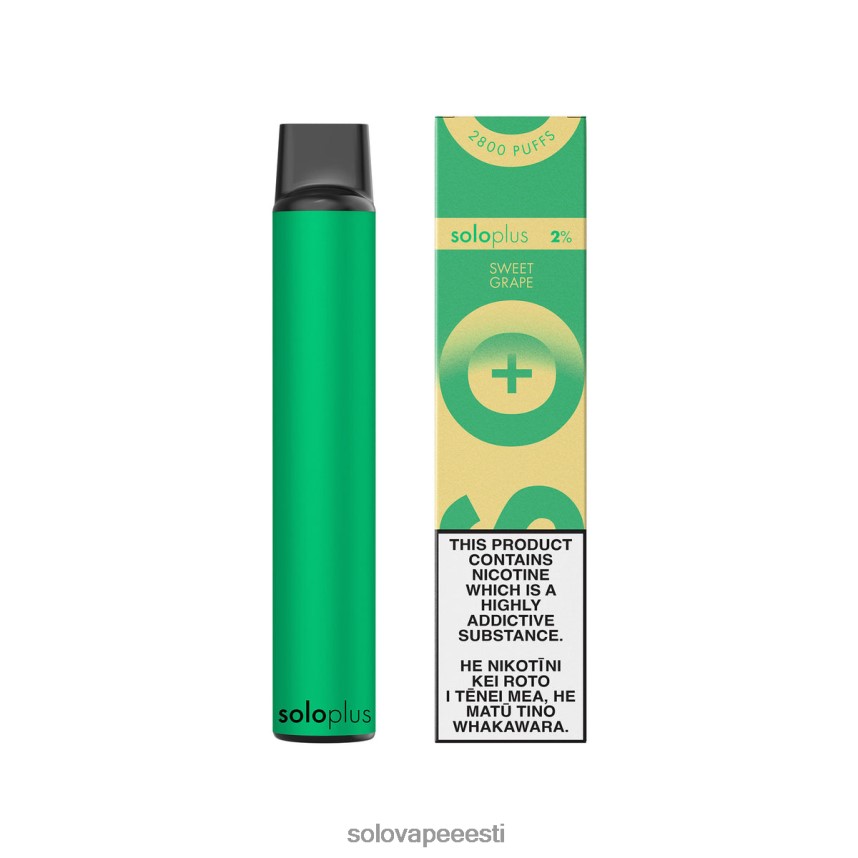 Solo Vape Flavours - Solo Plus ühekordne vape paradiisi kollektsioon magus viinamari H8LFDR40