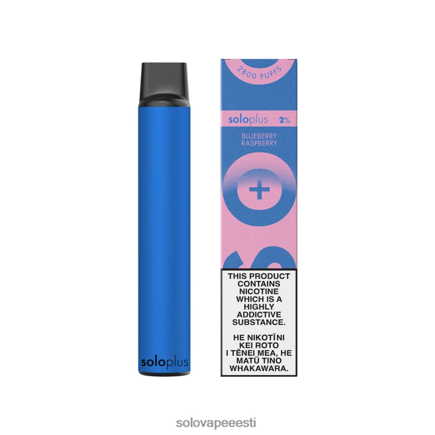 Solo Vape Nikotiin - Solo Plus ühekordne vape paradiisi kollektsioon mustikas vaarikas H8LFDR39