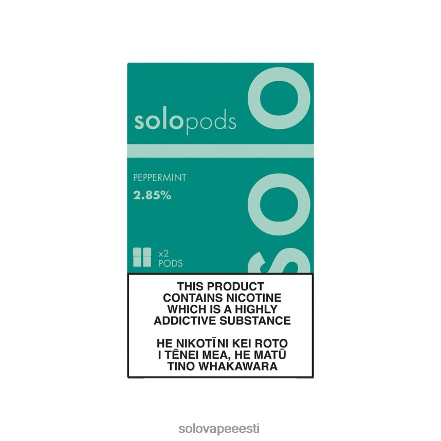 Solo Vape Nikotiin - Solo asenduskarp 2-pakk piparmünt H8LFDR63