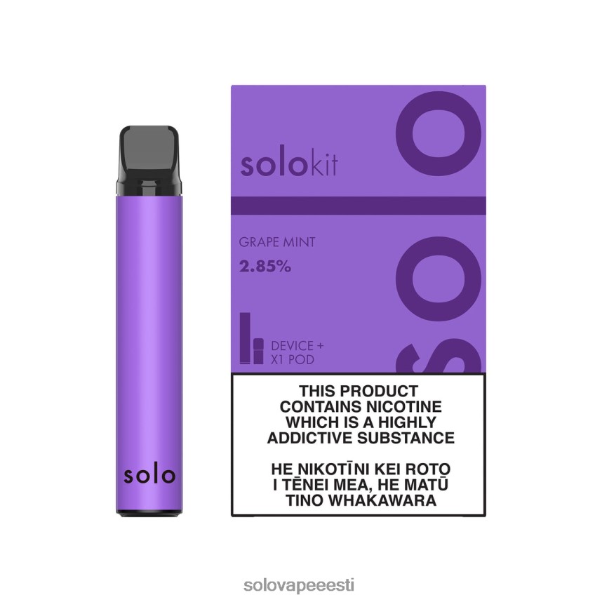 Solo Vape Nikotiin - Solo kauna komplekt viinamarja piparmünt H8LFDR45