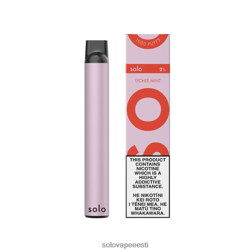 Solo Vape Nikotiin - Solo ühekordne vape litši piparmünt H8LFDR9